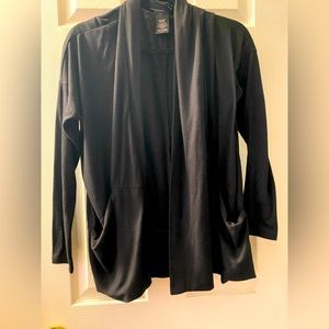 Black over the top light sweater